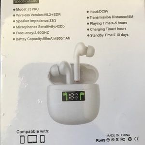 5.2 J3 pro Original Quality wireless earphone